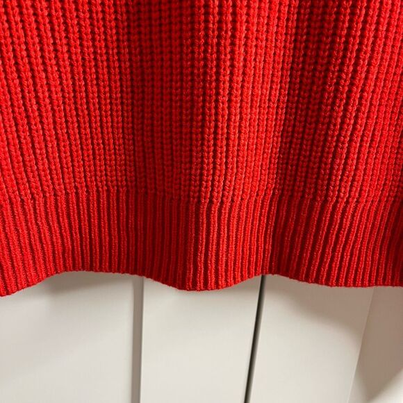 Sanctuary Red Ribbed Knit Crew Neck Sweater medium NWT - Picture 12 of 12